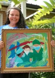 Baptist Health Madisonville Gifted Painting by Local Artist