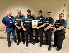 Baptist Health Deaconess Madisonville Security Team Earns IAHSS Honor
