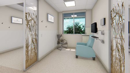 New Infusion area in Cancer Center